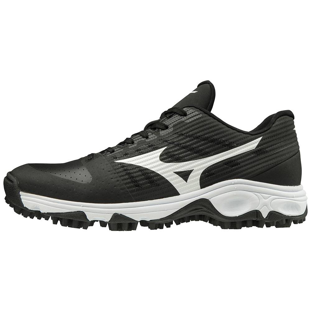 Mens Mizuno Ambition All Surface Low Turf Baseball Shoes Black/White Philippines (SXLFVO486)